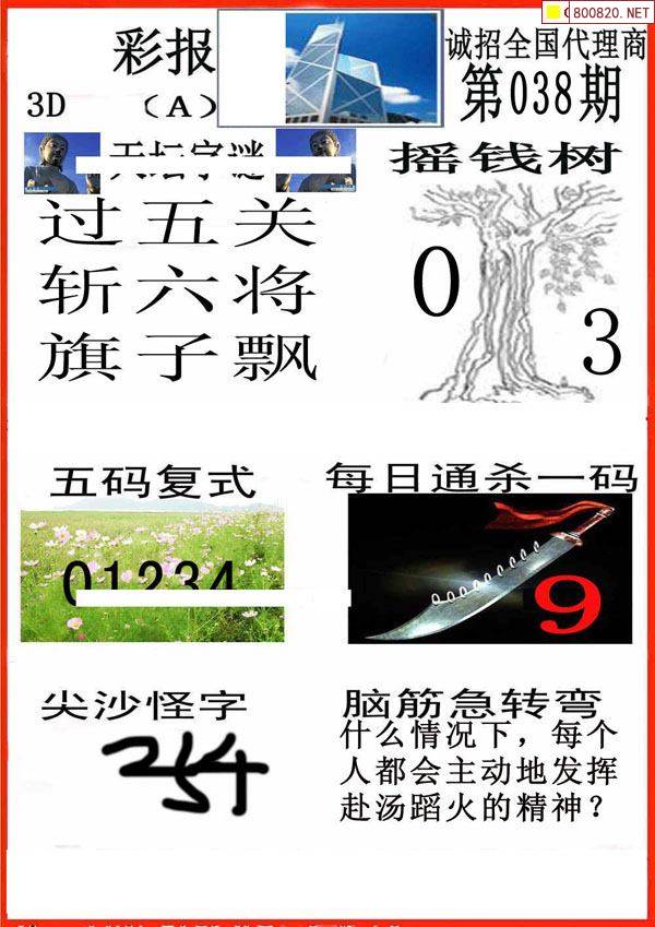 福彩3D字谜图谜总汇大全