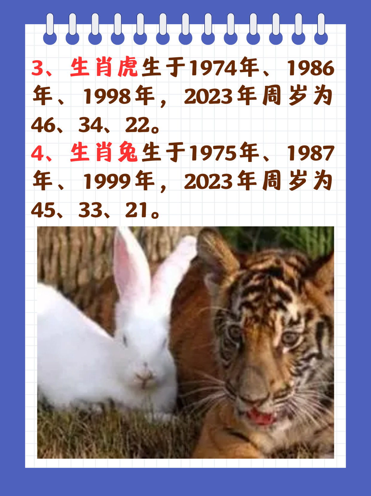 十二生肖排列顺序表
