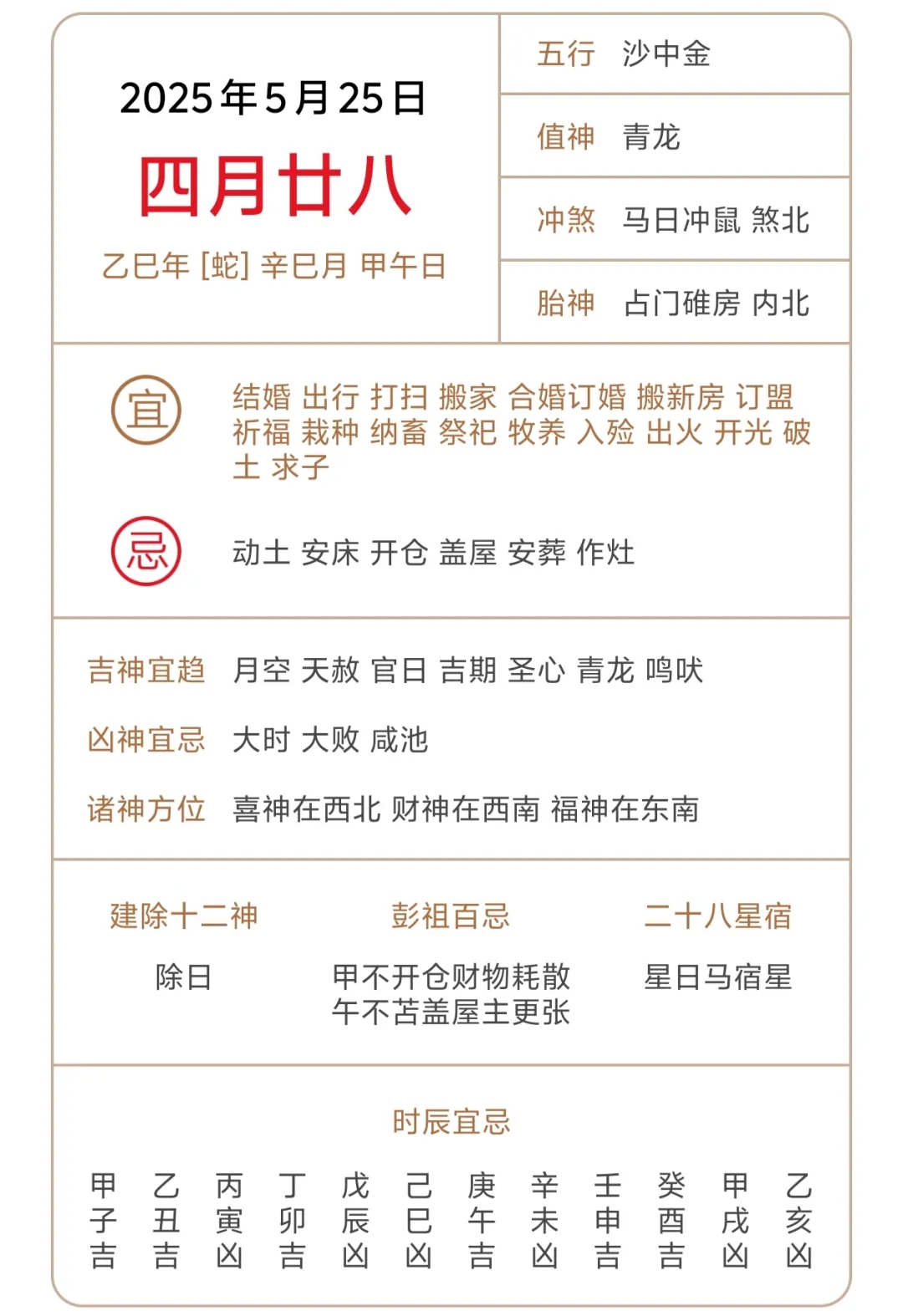 5月份的黄道吉日查询五月黄道吉日查询