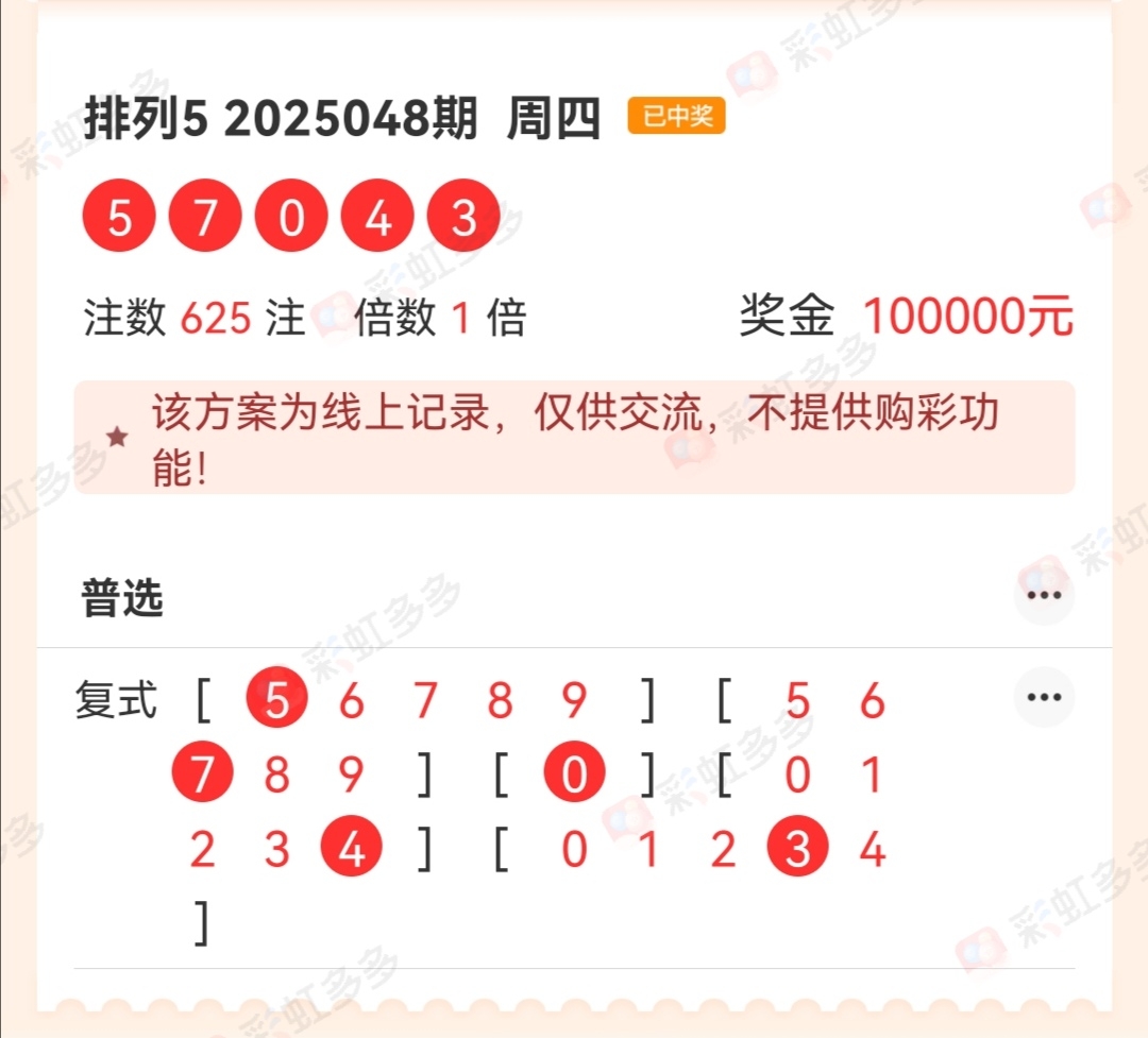 今日排列五开奖号码是多少今日排列五开奖号揭晓-第2张图片