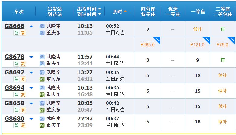 高铁时刻表及票价查询网站高铁时刻表及票价查询