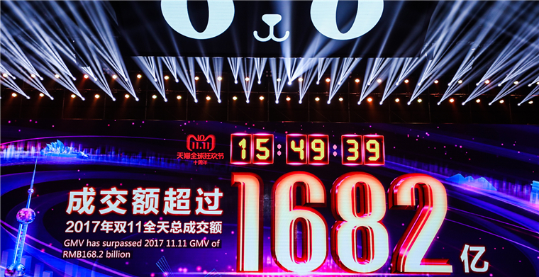 2019年天猫双十一成交额2019年天猫双十一成交额盛大揭幕