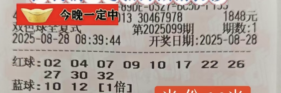 双色球2025099期开奖结果揭秘99期开奖结果