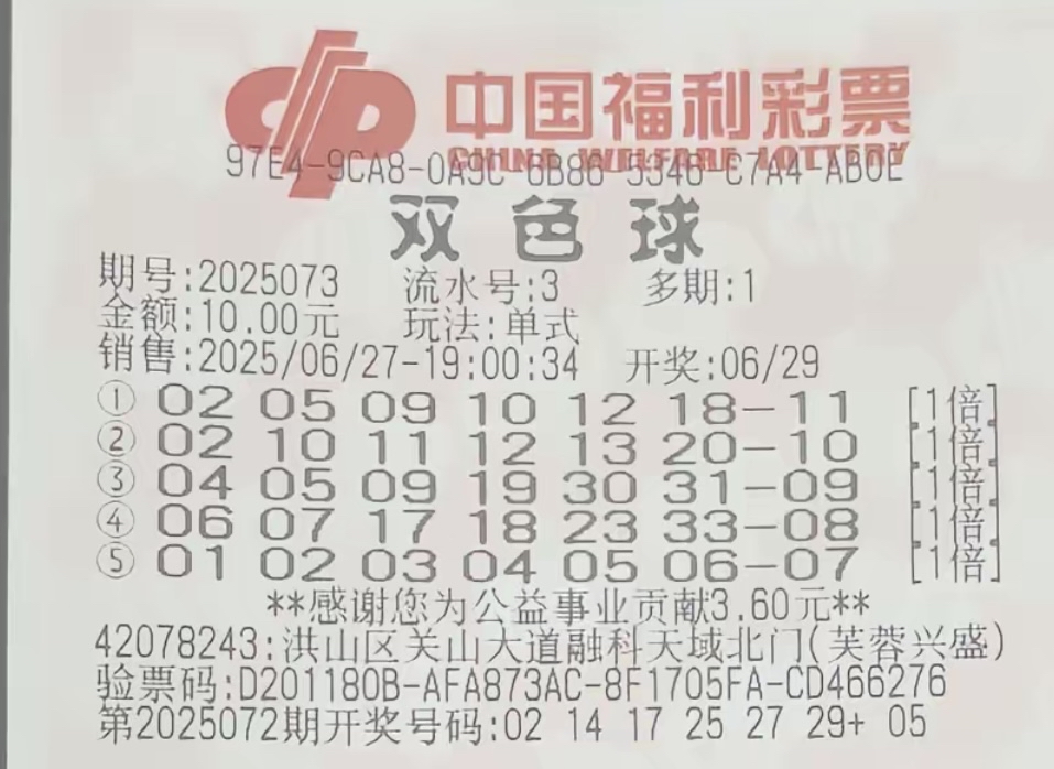 最新双色球号码公布结果揭晓-第3张图片