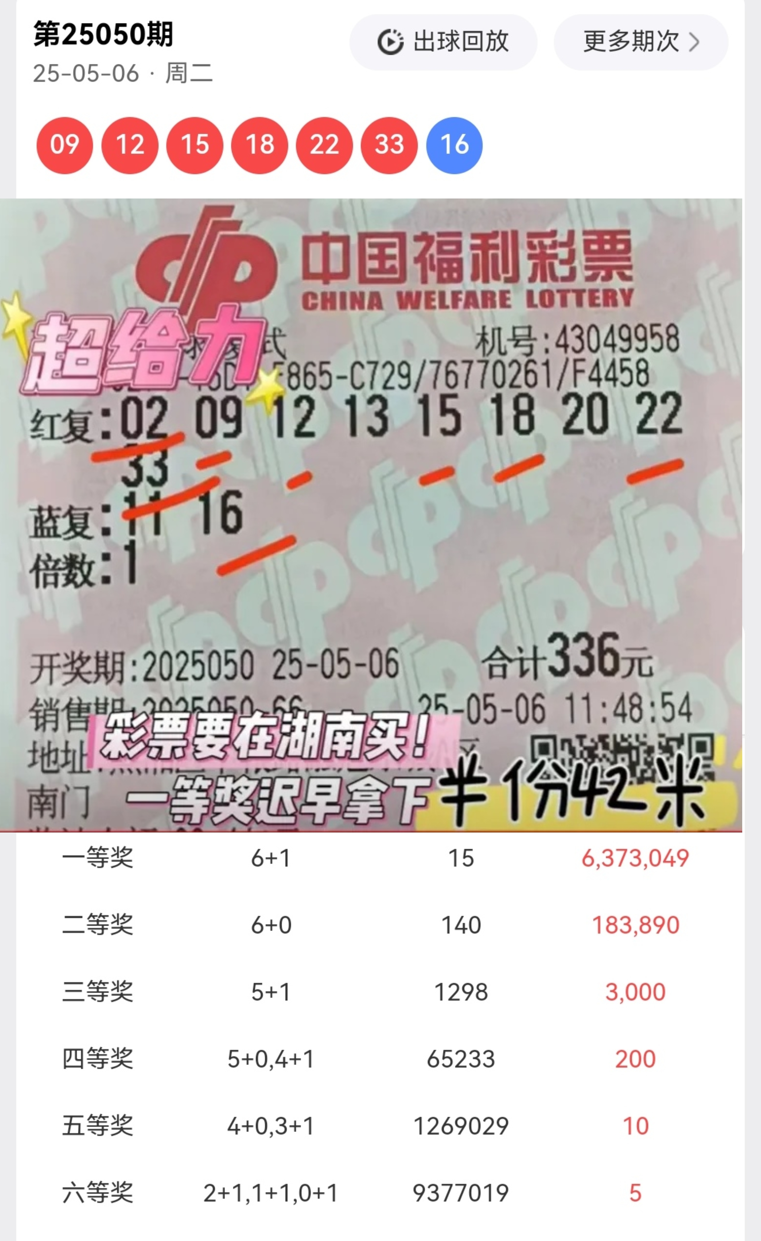 双色球复式中奖计算表对照表双色球复式中奖计算表-第2张图片