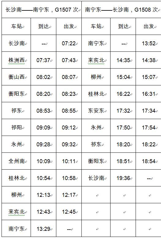 长沙至深圳高铁时刻表及票价查询高铁时刻表及票价查询