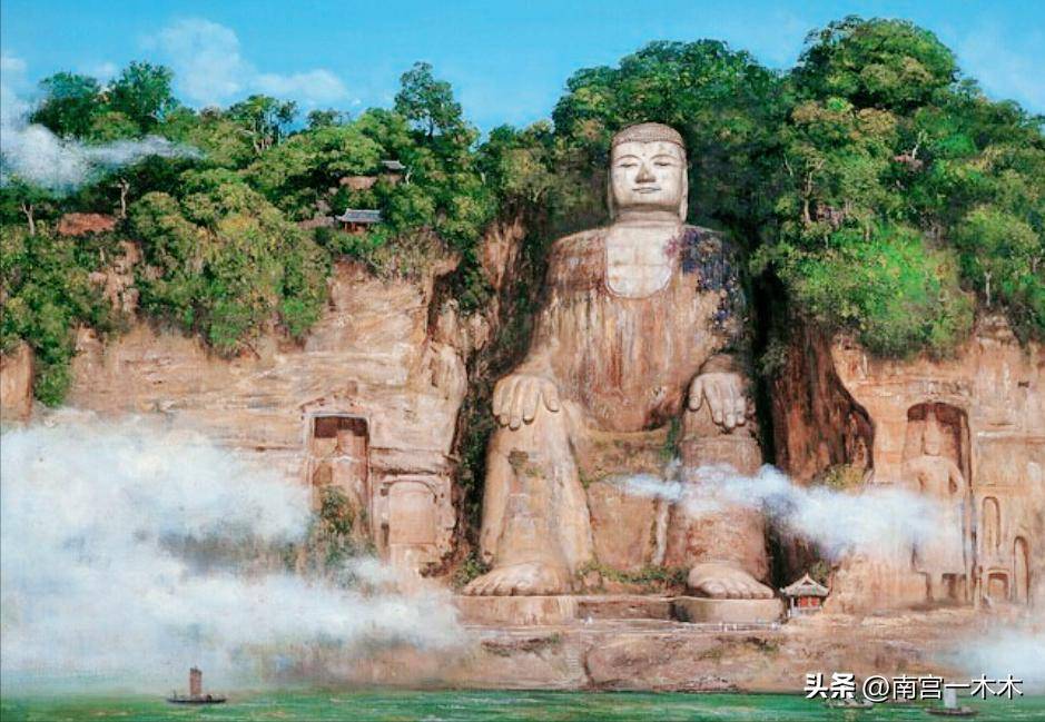 乐山大佛在哪里个城市乐山大佛位于四川省乐山市，是古代佛教文化的重要遗产。乐山大佛是一座巨大的石刻佛像，被誉为世界最大的石刻佛像之一。