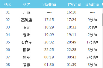 鞍山至廊坊列车时刻表廊坊列车时刻表-第2张图片